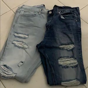 PacSun stacked skinny light and dark bundle 31x30